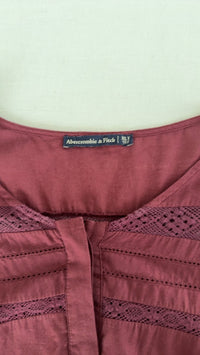 Robe courte Abercrombie & Fitch - Xl - Bordeaux