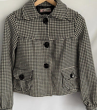Veste pied-de-poule - 38 - Noir -