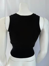 Haut sans manches Mango / crop top - S - Noir -