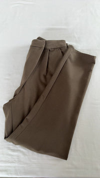 Pantalon tailleur Zara - Xs - Marron -