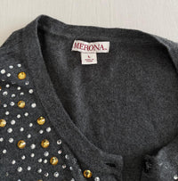 Gilet Merona - L - Gris à strass -