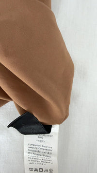 Robe longue plissée Dazy - M - Marron