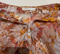 Chemise Lovie & Co - M - Orange - Fleurie