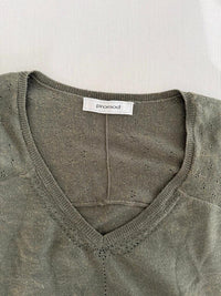 Pull col V Promod - L - Kaki -