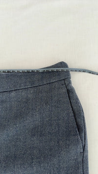 Pantalon Ajusté Zara - M - Gris Et Marine -