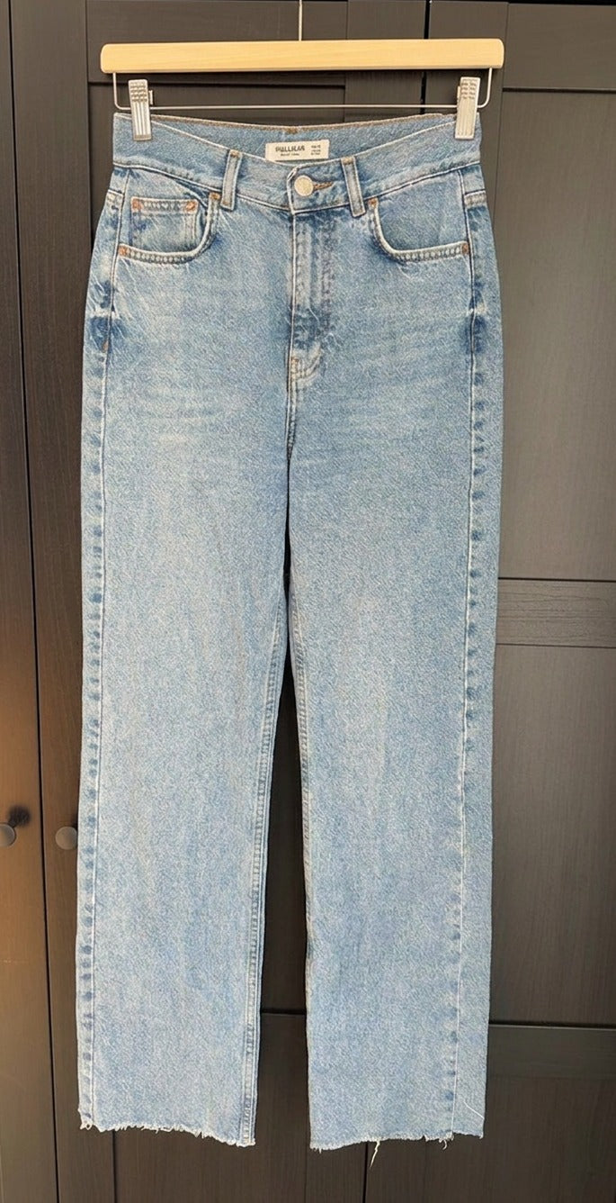 Jeans droit Pull&bear - Fr 34 - Light-blue