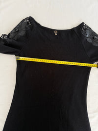 Robe Casual N2 - M - Noir - Épaules Dentelle