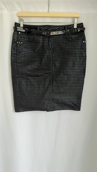 Jupe Bréal - 40 - Noire - motif pied-de-poule