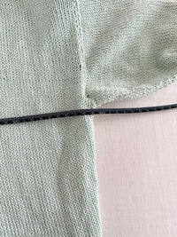 Gilet court Vintage - L - Vert menthe -