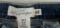 Jeans Skinny H&m - 34 - Bleu - Imprimé Étoiles