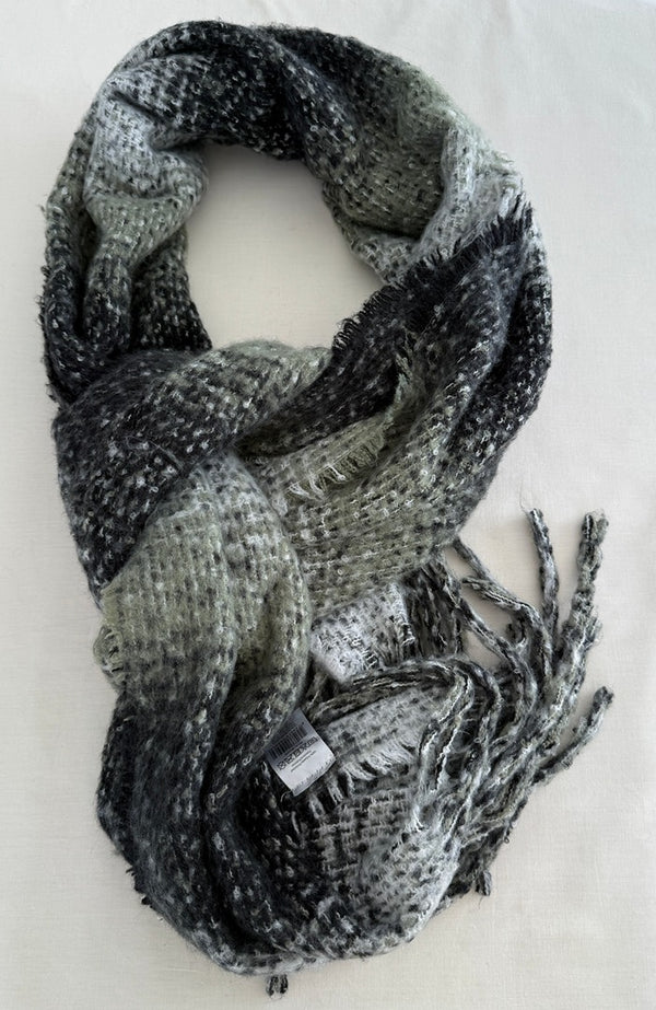 Écharpe Sans Marque - Taille Unique - Noir Et Vert -