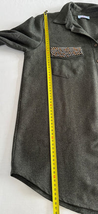 Chemise Bloggers Boutique - M - Vert Foncé -