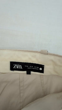 Pantalon large Zara - S - Beige