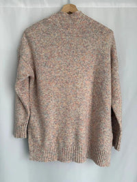 Pull col montant Bonobo boutons épaule - M - rose poudré -