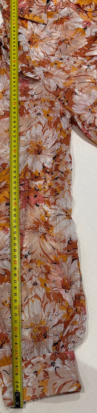 Chemise Lovie & Co - M - Orange - Fleurie