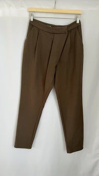 Pantalon tailleur Zara - Xs - Marron -
