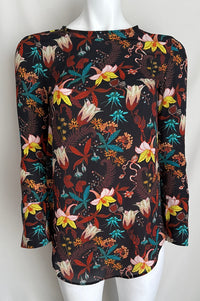 Tunique H&m - 34 - Noir - Imprimé Fleuri