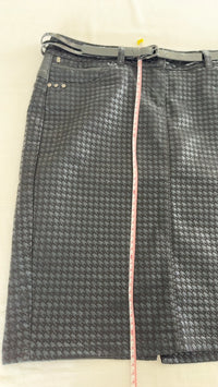 Jupe Bréal - 40 - Noire - motif pied-de-poule
