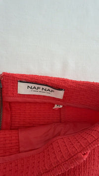 Jupe mini Naf Naf - 34 - Corail -