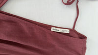Robe courte Pull&bear - S - Bordeaux -