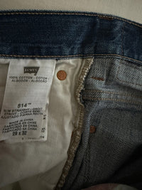 Jean Levi's 514 Slim Straight - 38 - Bleu
