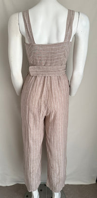 Combinaison Mng Casual - S - Crème Et Marron - Lin