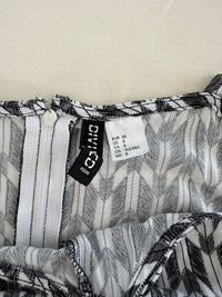 Robe D'ete H&m - 38 - Gris Et Blanc