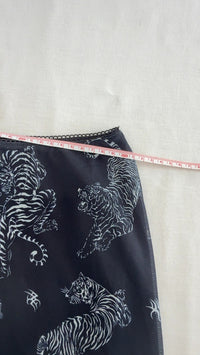 Jupe mini H&m Divided - Xs - Noir - motif tigres