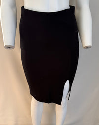 Jupe Midi Mango - S - Noir - Fendue