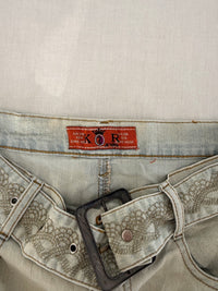 Jupe en jean Kor Jeans - L - bleu jaune -