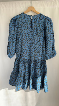 Robe courte Zara léopard - Xs - Bleu