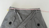 Jupe courte Zara - Xs - Gris - à carreaux