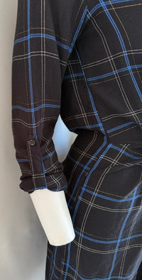 Robe Casual Promod - 38 - Noir Et Bleu -