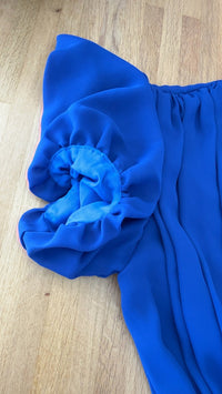 Robe de soirée - 40/42 - bleu -