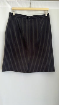 Jupe droite Woman Collection - Fr 40 - Noir - Pinstripe