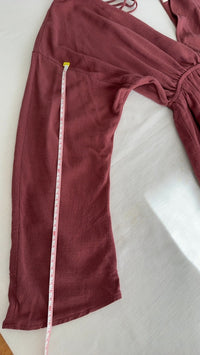 Robe courte Pull&bear - S - Bordeaux -