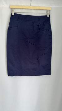 Jupe genou H&m - 36 - Bleu marine