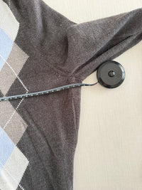 Gilet Croft & Barrow - L - Gris - Motif Argyle