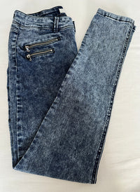 Jean Skinny Cache Cache - 38 - Bleu - Effet Délavé