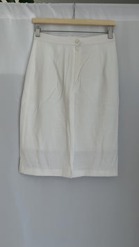 Jupe crayon Miroglio blanc - Fr 40 - blanc