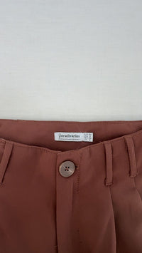 Pantalon large Stradivarius - 34 - Marron -