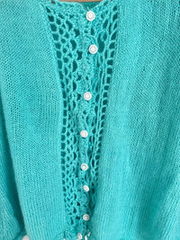 Gilet Vintage- M - Turquoise -