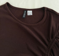 Robe Casual H&m - S - Marron - Froncée