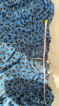 Robe courte Zara léopard - Xs - Bleu