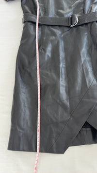 Robe Mng - S - Noir - simili cuir