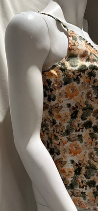 Débardeur Shein - M - Crème - Imprimé Floral Et Papillons