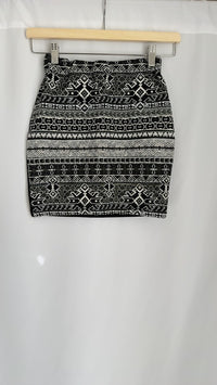 Jupe mini Pimkie - S - Noir et Blanc -