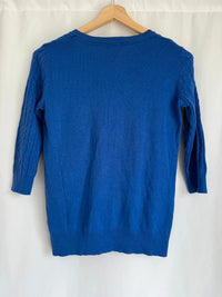 Pull H&m - M - bleu - maille torsadée