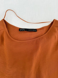 Blouse Zara Basic - S - marron