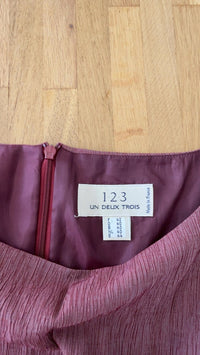Robe midi 1.2.3 Un Deux Trois - Fr 42 - prune
